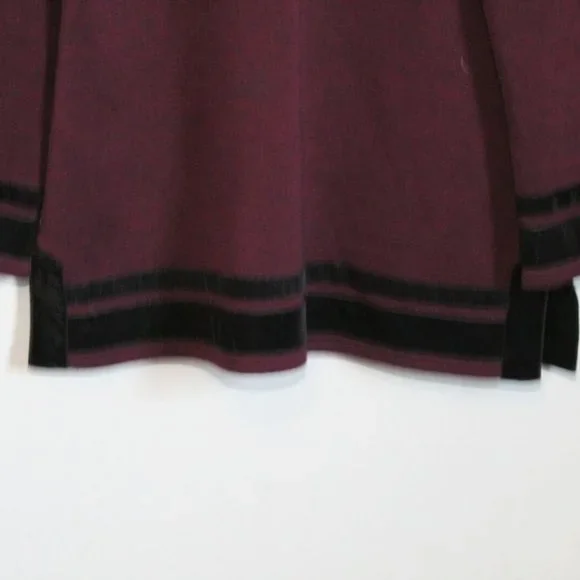 Soft Surroundings Runway Pullover Tunic Sweater Merlot Maroon Size Small H12108 - Picture 4 of 8